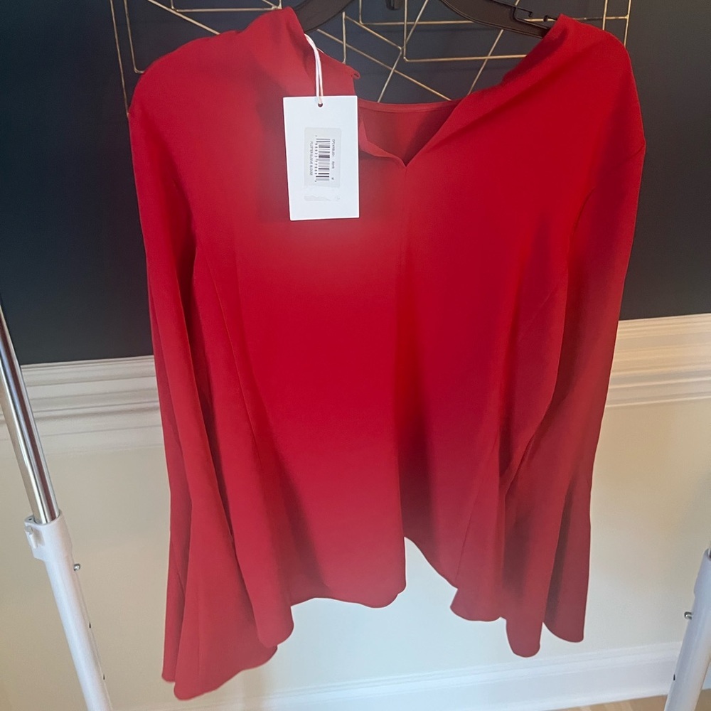 Frame Flutter Sleeve Blouse Size M Nwt - image 2